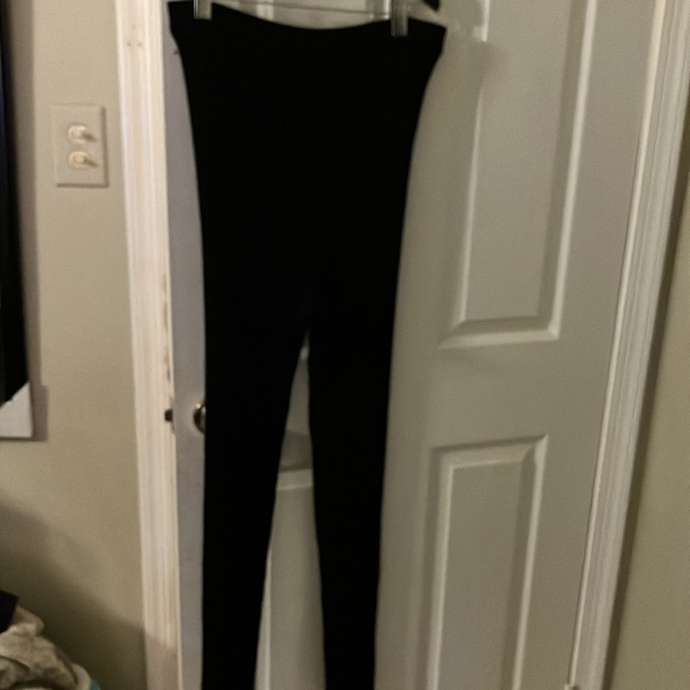 St. John- $795 Black Ribbed Sweater Pants, Size Large, NWT